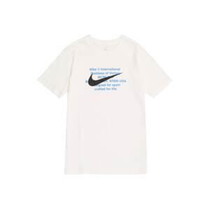 Nike Sportswear Tričko  modrá / čierna / biela