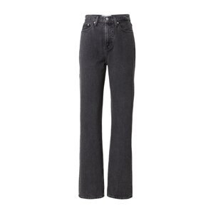 Calvin Klein Jeans Džínsy 'HIGH RISE STRAIGHT'  čierny denim