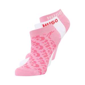 HUGO Ponožky  ružová / pitaya / červená / biela