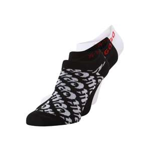 HUGO Ponožky  svetlosivá / červená / čierna / biela