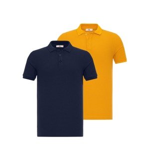Daniel Hills Tričko  námornícka modrá / žltá