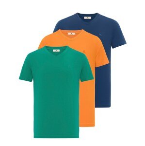Daniel Hills Tričko  modrá / zelená / oranžová