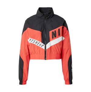 Nike Sportswear Prechodná bunda  červená / čierna / biela
