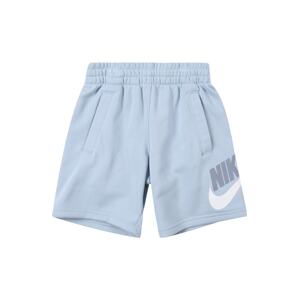 Nike Sportswear Nohavice 'Club Fleece'  dymovo modrá / svetlomodrá / biela