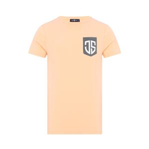 Jimmy Sanders Tričko 'Bohumir'  antracitová / oranžová / biela