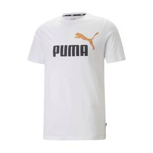PUMA Funkčné tričko 'Essentials'  oranžová / čierna / biela
