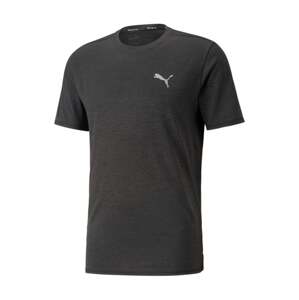 PUMA Funkčné tričko 'Run Favourite'  svetlosivá / čierna