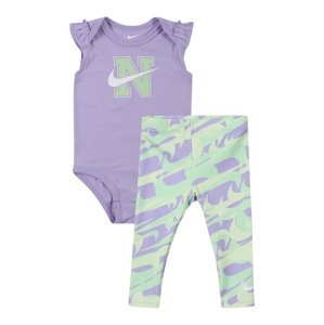 Nike Sportswear Set 'PREP IN YOUR STEP'  svetlozelená / fialová / biela