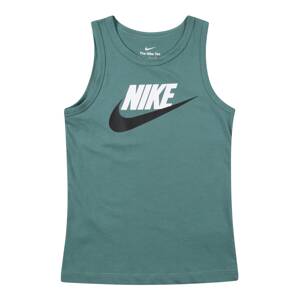 Nike Sportswear Tričko 'ESSNTL HBR'  smaragdová / čierna / biela