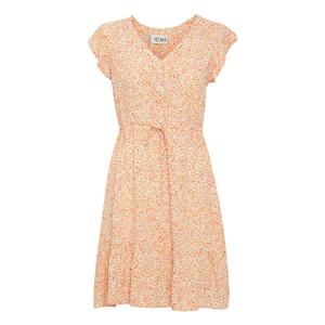 ICHI Letné šaty 'IHVERA'  svetlobéžová / svetlomodrá / oranžová / marhuľová