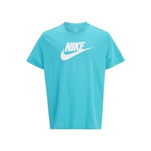 Nike Sportswear Tričko 'ICON FUTURA'  tyrkysová / biela
