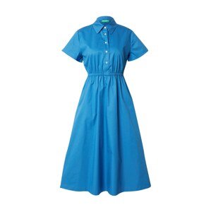 UNITED COLORS OF BENETTON Košeľové šaty  azúrová