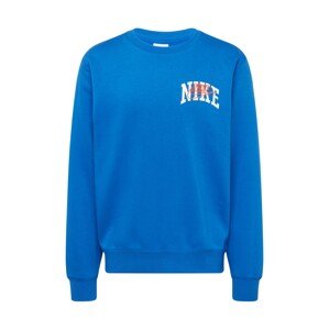Nike Sportswear Mikina 'CLUB BB ARCH GX'  kráľovská modrá / oranžová / biela