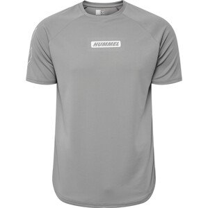 Hummel Funkčné tričko 'Topaz'  sivá / biela