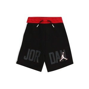 Jordan Športové nohavice  tmavosivá / ohnivo červená / čierna / biela