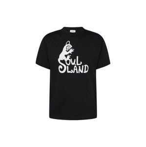 Soulland Tričko 'Spring Devil'  čierna / biela