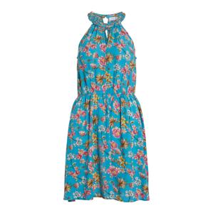 VILA Letné šaty 'MESA'  modrozelená / okrová / ružová / biela