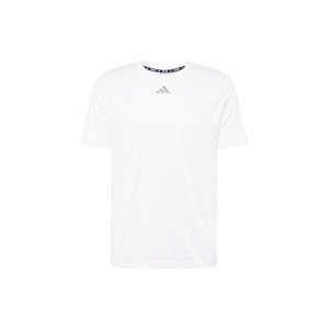 ADIDAS PERFORMANCE Funkčné tričko 'Hiit Slogan '  sivá / čierna / biela