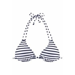 VENICE BEACH Triangel-Top 'Summer'  námornícka modrá / biela