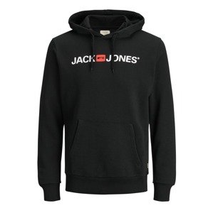 JACK & JONES Mikina 'Corp'  červená / čierna / biela