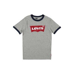 LEVI'S Tričko  námornícka modrá / sivá melírovaná / červená / biela
