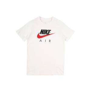 Nike Sportswear Tričko  biela / červená / čierna