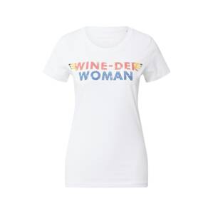 EINSTEIN & NEWTON Tričko 'Wine Woman'  biela / modrá / červená