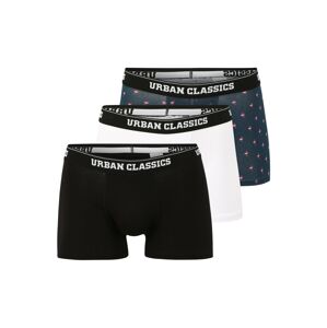Urban Classics Boxerky  biela / čierna / tmavomodrá / ružová