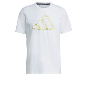 ADIDAS PERFORMANCE Funkčné tričko  zlatá / biela