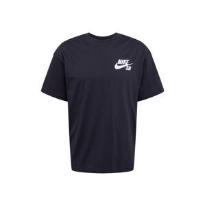 Nike SB Tričko  biela / čierna