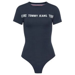 Tommy Jeans Košeľové body  biela / námornícka modrá