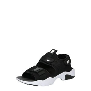 Nike Sportswear Trekingové sandále 'Canyon'  čierna / biela