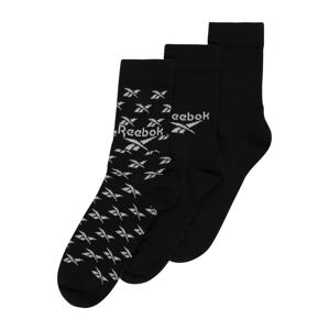 Reebok Ponožky  čierna / biela