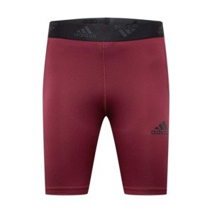 ADIDAS PERFORMANCE Športové nohavice  červená / čierna