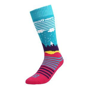 Horsefeathers Športové ponožky 'EPIC'  svetlomodrá / ružová / biela / žltá / tmavofialová