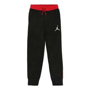 Jordan Funkčné nohavice  čierna / červená / biela