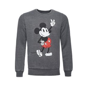 Recovered Mikina 'Disney Mickey Peace Pose'  tmavosivá / červená / biela / čierna