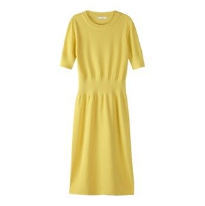 hessnatur Pletené šaty  žltá