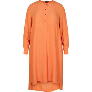 Zizzi Košeľové šaty 'Alex'  oranžová / svetlooranžová