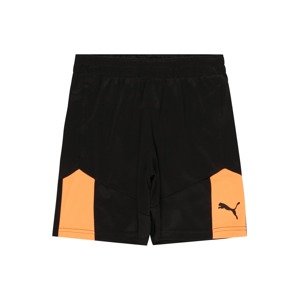 PUMA Športové nohavice  čierna / oranžová