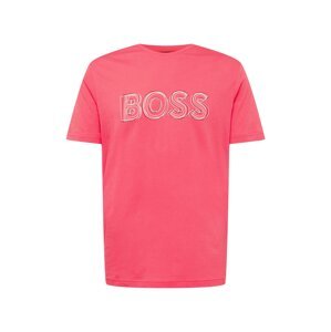 BOSS Green Tričko  ružová / biela / čierna