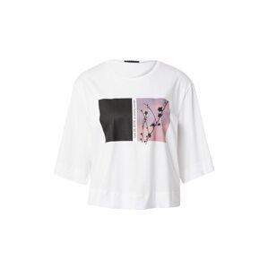 Sisley Tričko  fialová / ružová / čierna / biela